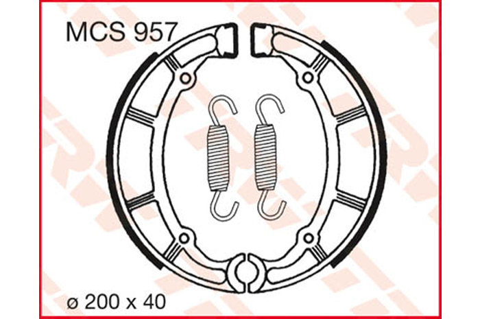 TRW LUCAS Тормозные колодки MCS957