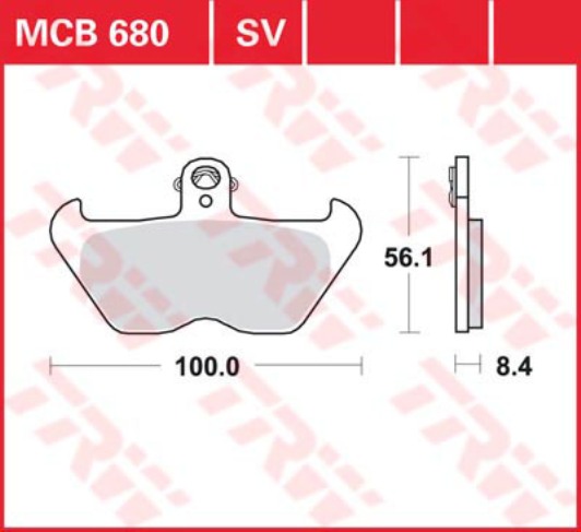 TRW LUCAS Тормозные колодки MCB680