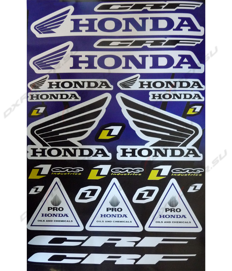 Наклейки набор Honda #2